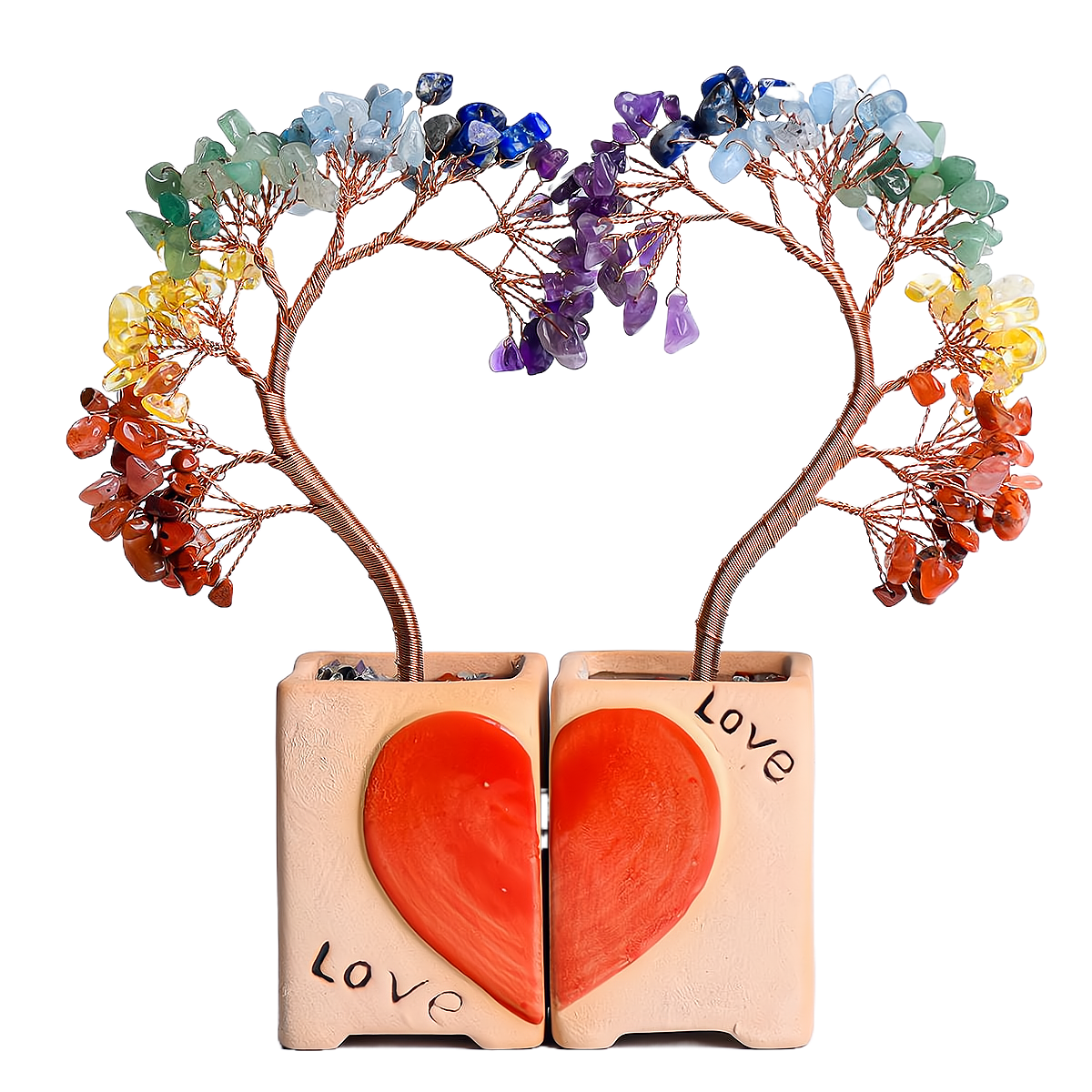 Invigorated Spirit - Love Multi-Stone Feng Shui Tree
